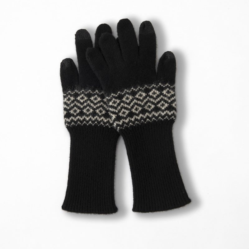 Long Pure Cashmere Gloves for Women Touchscreen Cashmere Magic Gloves Cashmere Gloves