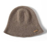 Dammössa Cashmere Bucket Hat Cashmere Stickad Cloche Hat för höst och vinter