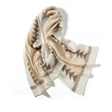 Pure Cashmere Scarf Lång Cashmere Sjal och Wraps Special Christmas Scarves