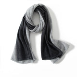 Blandade färger Pure Cashmere Scarf Cut-out Lång Cashmere Sjal och Wraps