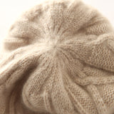 100 % Cashmere mössa för kvinnor Cashmere Beanie Hat Öronkåpa Cashmere Stickad Hat