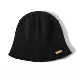 Dammössa Cashmere Bucket Hat Cashmere Stickad Cloche Hat för höst och vinter