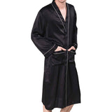 Men's Silk Robe Luxury Long Silk Bath Robe 100% Male Kimono Silk Robe -  slipintosoft