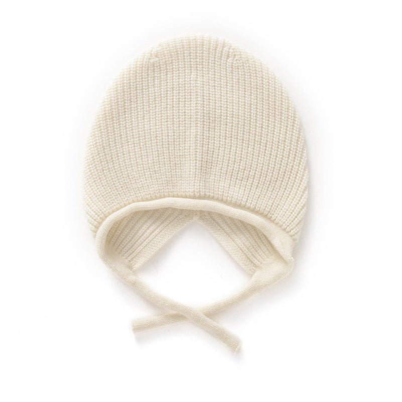 Pure Cashmere Beanie Hat Curl Edge Cashmere Ski Cap for Women Tie - able Hats Cashmere Hats