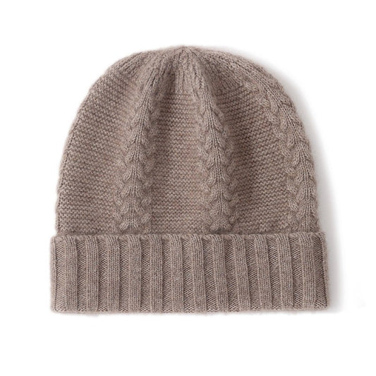 Pure Cashmere Cap for Fall Winter Cashmere Hat Solid Cashmere Knit Beanies Skull Cap Cashmere Hats