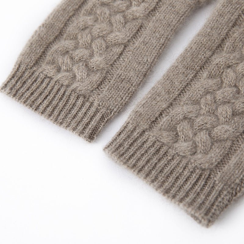 Pure Cashmere Gloves for Women Ladies Soft Cashmere Knitted Gloves Touch Screen Cashmere Gloves