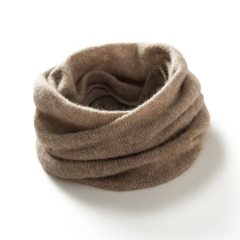 Pure Cashmere Neck Scarf Lightweight Warm Cashmere Neck Gaiter for Women and Men