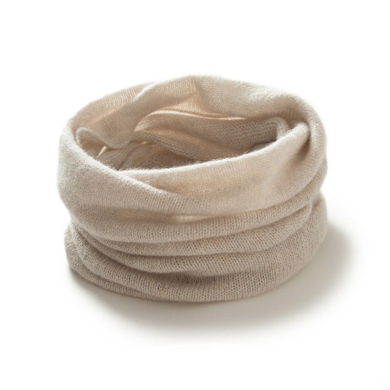 Pure Cashmere Neck Scarf Lightweight Warm Cashmere Neck Gaiter for Women and Men