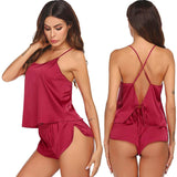 Silk Cami Pj Set Pure Summer Sexy Silk Camisole For Women