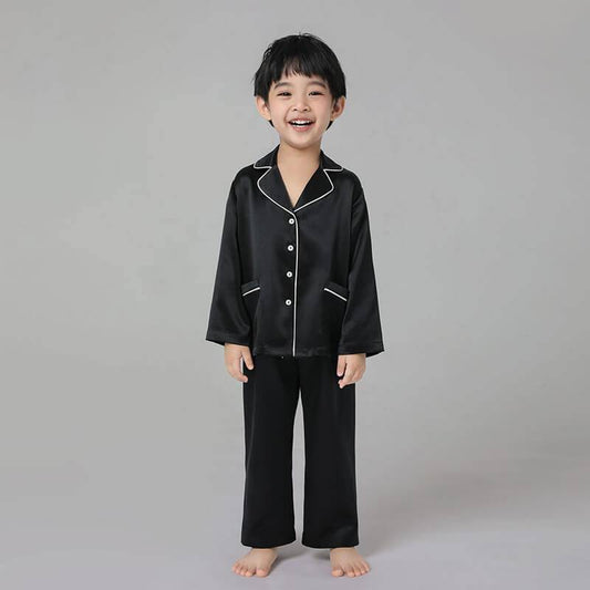 Silk Pajama Set For Boys Silk Pajamas Child's Silk Sleepwear