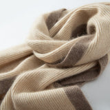 Women and Men Long Cashmere Scarf Lightweight Luxury Cashmere Stitch Scarves Cashmere Scarf