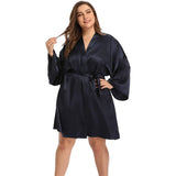 Kvinnor plus size sidenrockar 100% Mulberry ren Silk Badrock med bälte