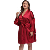 Kvinnor plus size sidenrockar 100% Mulberry ren Silk Badrock med bälte