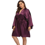 Kvinnor plus size sidenrockar 100% Mulberry ren Silk Badrock med bälte