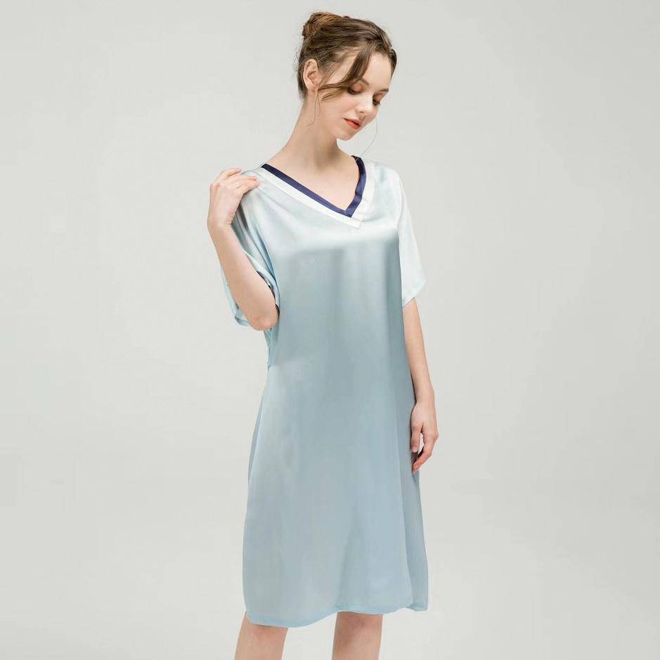 Women Mulberry Loose Silk Nightgown Best Silk Dressing Gown Quality Silk Slip Nightdress - slipintosoft