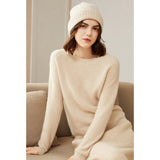 Women's 100% Superfine Cashmere Crewneck Sweater - slipintosoft