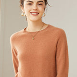 Women's 100% Superfine Cashmere Crewneck Sweater - slipintosoft