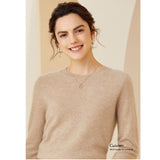 Women's Cashmere Sweater Mock Neck Classic Long Sleeve Pullover Cashmere Tops - slipintosoft