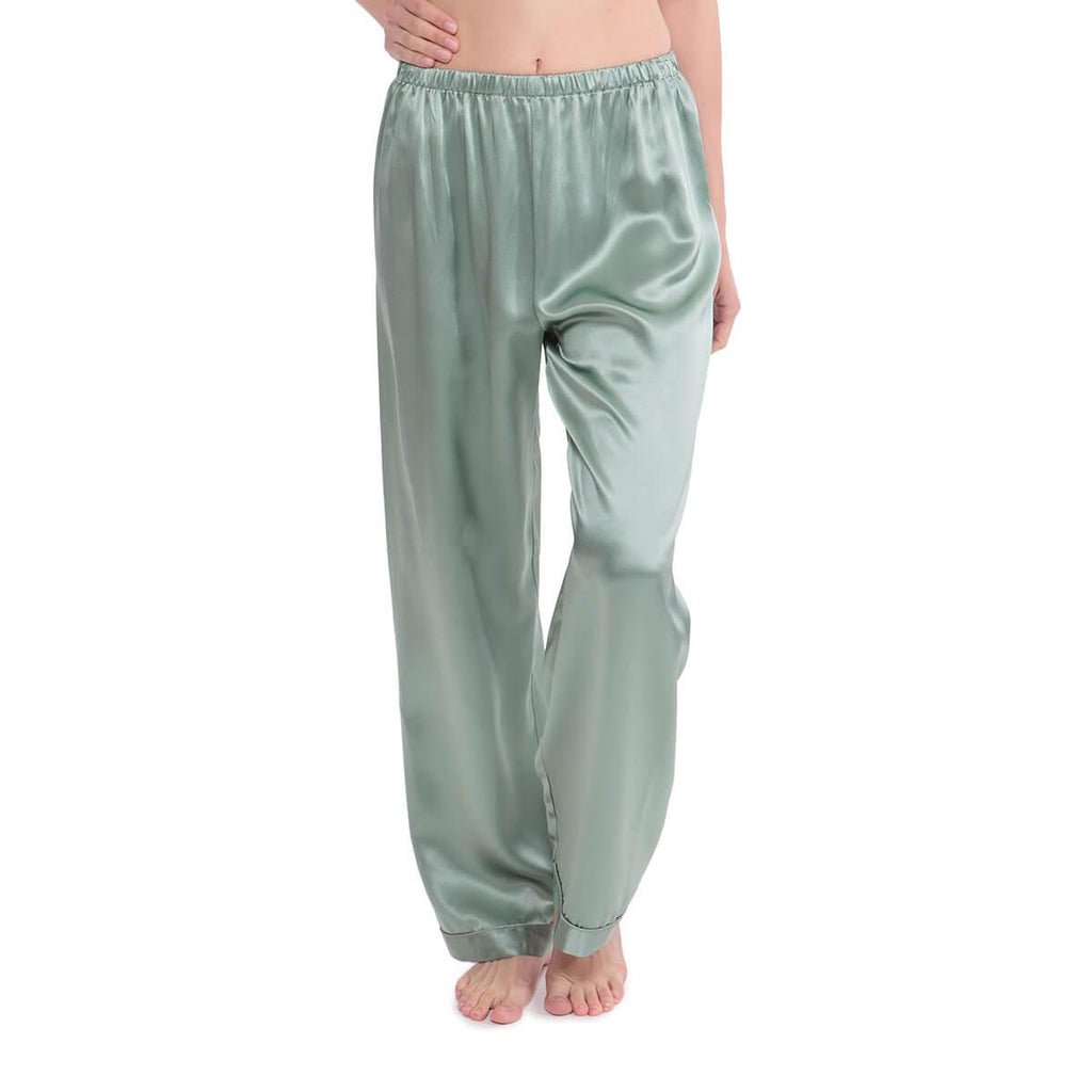 Women's Long Silk Pajama Pants - slipintosoft