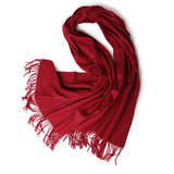 Women's Luxurious Cashmere Shawl and Wraps Large Soft Cashmere Scarf with Tassel - slipintosoft