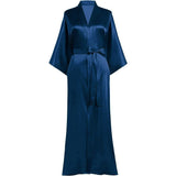 Womens Silk Kimono Robes Long Mulberry Silk Dressing Gown