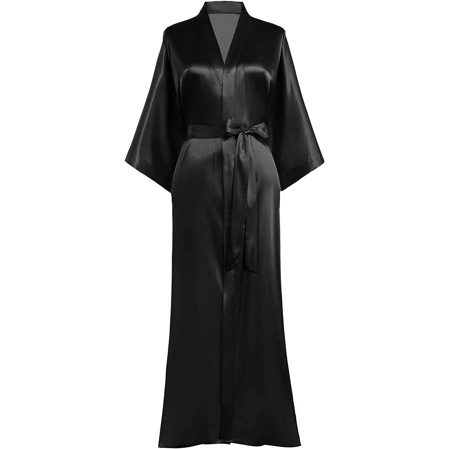 Womens Silk Kimono Robes Long Mulberry Silk Dressing Gown