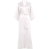 Womens Silk Kimono Robes Long Mulberry Silk Dressing Gown