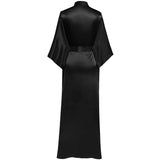 Long Silk Kimono Robe for Women Silk Kimono Bathrobe - slipintosoft