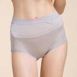 Women's silk high waist briefs, comfortable and breathable mulberry silk briefs - slipintosoft