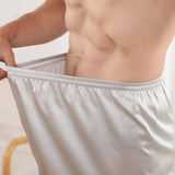 Boxershorts i siden för män Bekväma Mulberry-silkekorta byxor