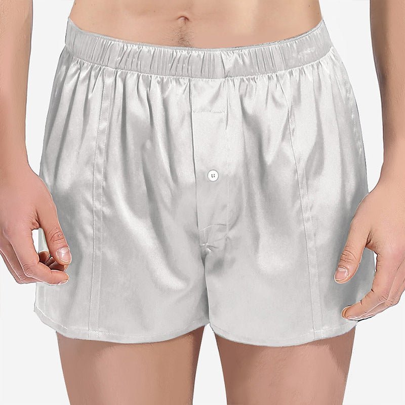 22 momme Fitted Drapering Silk Boxer för män silke korta byxor underkläder