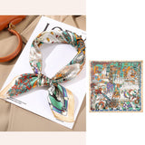 100% Mulberry Silk Scarf for Women's Square Neck Pure Silk Scarfs - slipintosoft