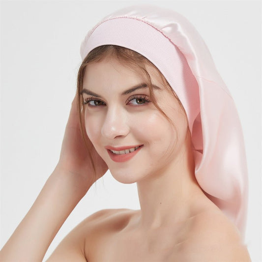 19 Momme Women Elegant Silk Bonnet For Hair Sleep Caps - slipintosoft