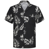 Men's Silk T Shirt Hawaiian Shirts Short Silk Beach Shirt - slipintosoft
